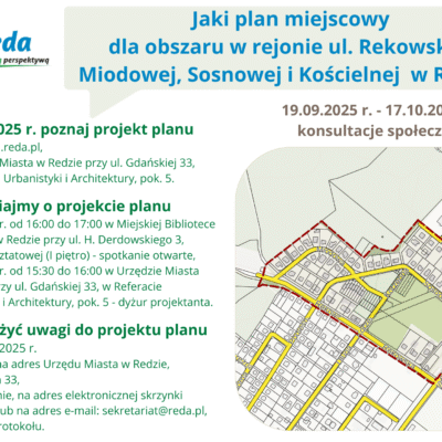 Konsultacje społeczne – ul. Rekowska, Miodowa, Sosnowa i Kościelna