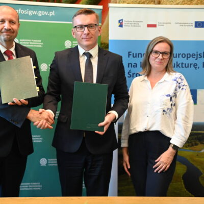 9 września 2025 podpisanie umowy o dofinansowanie projektu „Poprawa efektywności zagospodarowania wód opadowych zlewni KD5 w Gminie Miasto Reda”