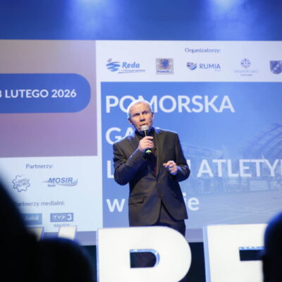 Pomorska Gala Lekkiej Atletyki W Redzie 18.02.2026r Fabryka Kultury, Fot. Wejherowo.pl Prowadzący