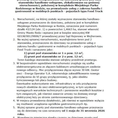 Przetarg Food Truck 1