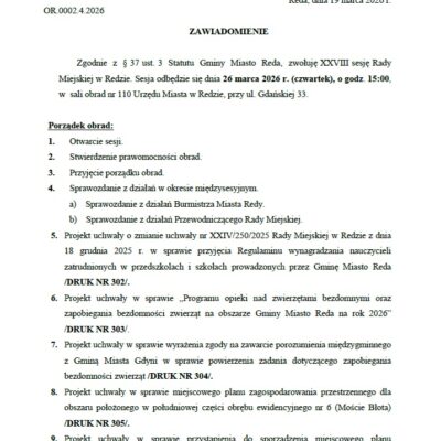 Zawiadomienie O Sesji 26.03 1