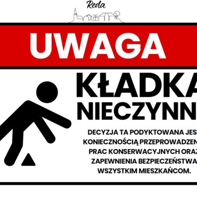 Kładka w parku tymczasowo zamknięta
