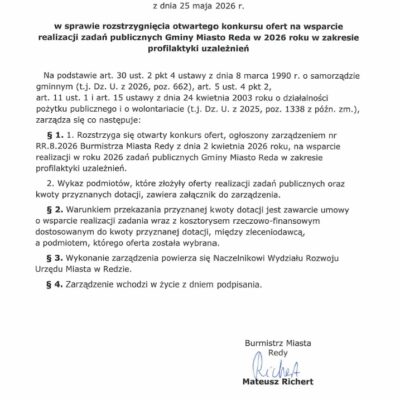 Rozstrzygnięcie Konkursu 25.05